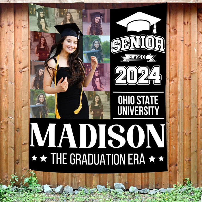 Custom The Graduation Era Class Of 2024 Backdrop, Graduation Party Decorations