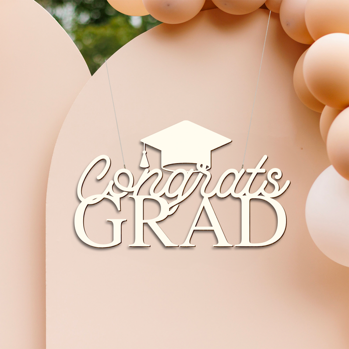 Graduation Party Backdrop Sign - Graduation Decoration Gift - Congrats Grad 2024 Party Supply