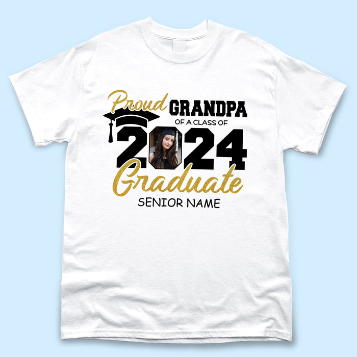 Custom Proud Dad/Mom Of A 2024 Graduate Shirt, Graduation Gift