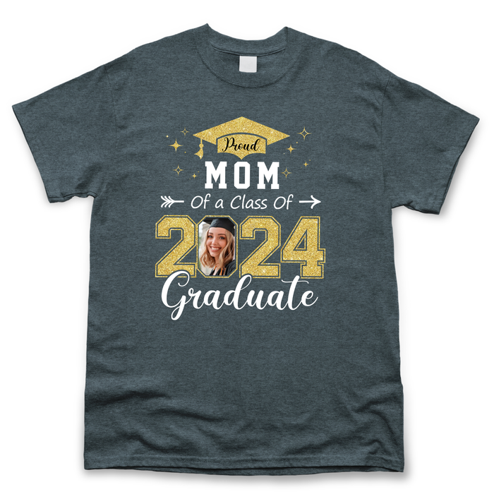 Personalized Proud Family Of A 2024 Senior Photo T-shirt, Hoodie, Family Graduation Gift
