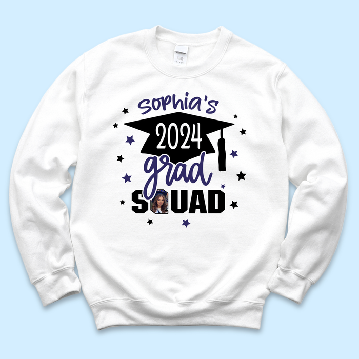 Custom Name’s Grad Squad Graduation 2024 Shirts, Graduation Gift